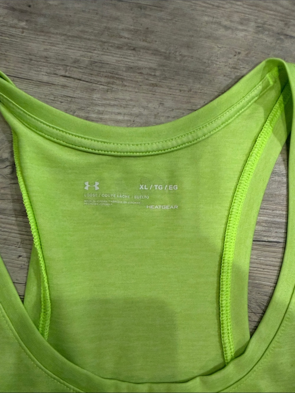 Under Armour Women’s Racerback Tank Trio - Black, White, Lime Green - Picture 4 of 4
